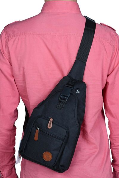 SEVENTEEN Black Unisex Crossbody Bag - Back and Shoulder Carrying
