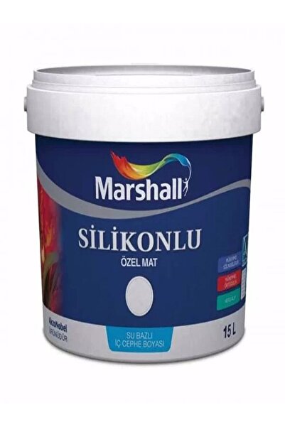 Marshall Silikonlu Özel Mat Kil Yeşili 15 Lt (20 Kg)