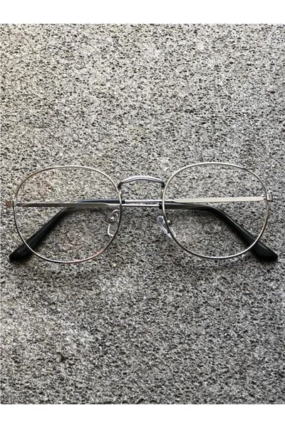Castello Silver Oval Blue Light Protected Glasses