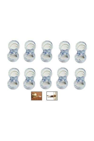 SÖZER ORMAN ÜRÜNLERİ Arı-el 10 Adet Şeffaf Kapı Kol Stoperi Pencere Kol Stoperi Kolu Tamponu