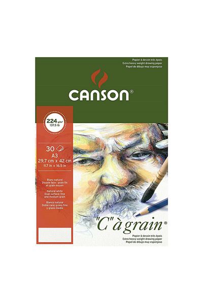 Canson Ca Grain Drawing Block 224gr 30 Sheets A3