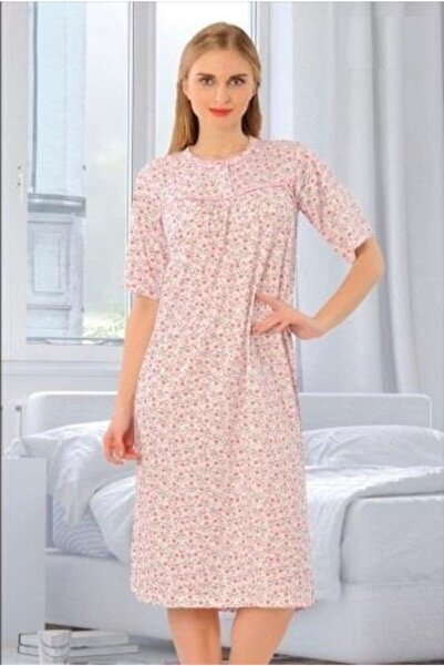 AYSU Γυναικείο νυχτικό με κοντό μανίκι 3001