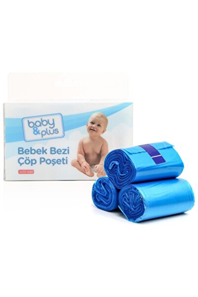Baby Plus Baby Plus Pratik Bebek Bezi Çöp Poşeti 60 Adet