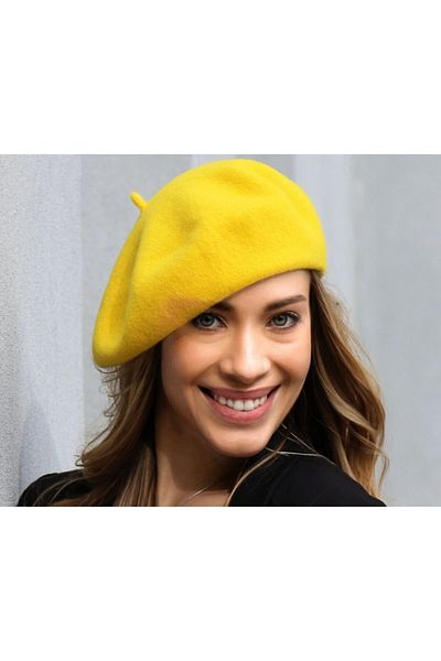 Shopiolog Women's Organic Cotton Imported Painter Beret (Not felt)
