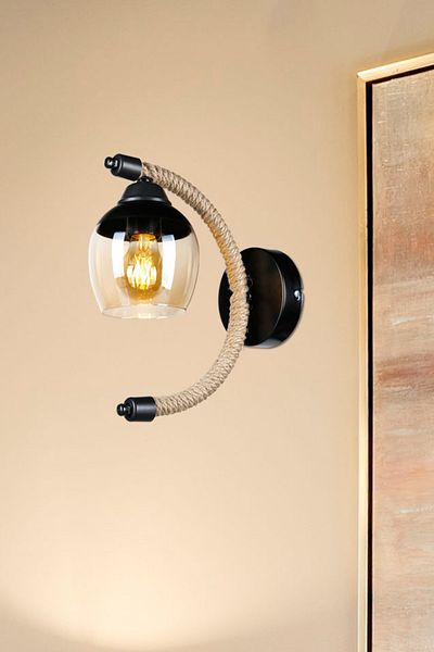 Gloria Lal Single Sconce Black
