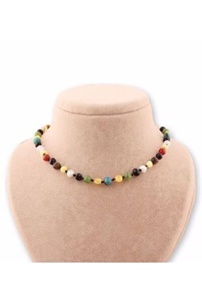 OSMANLI DEĞERLİ TAŞ Doğal Taş Bebek Kolye - Kehribar,yeşim,kaplan Gözü,akik,h...