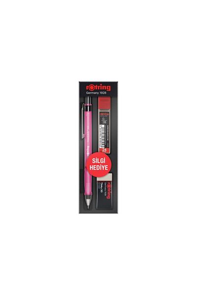 Rotring 07mm Pink Visuclick+ Min Eraser School Set
