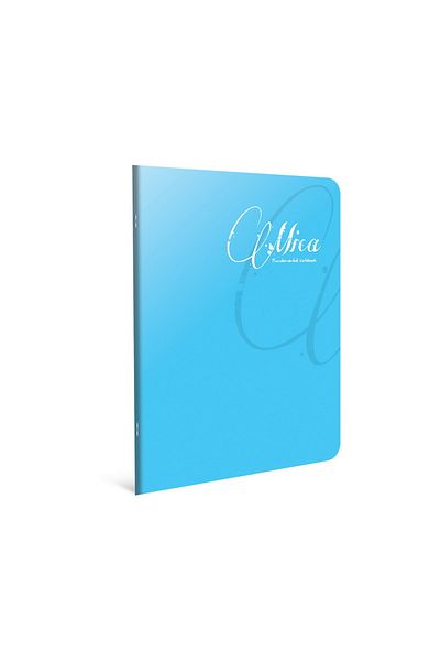 Gıpta Mica A4 80 Sheets Plastic Cover School Notebook (1708) Checkered Blue