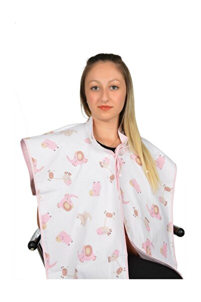 Sema Baby Çok Amaçlı Emzirme Önlüğü - Pembe Fil