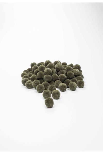 Yumuşakkeçe Pompom Wool 20mm Pack of 100 – Khaki