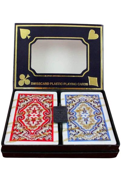 muibazaar Swisscard 1St Quality Plastic Playing Card Double Deck Card