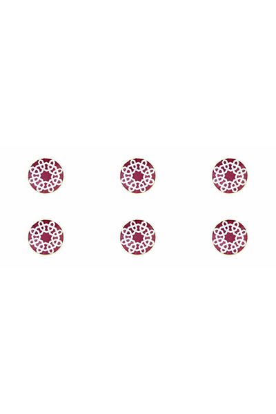 Porland Morocco Fuchsia Ergonomic Tea Plate 12cm Set of 6