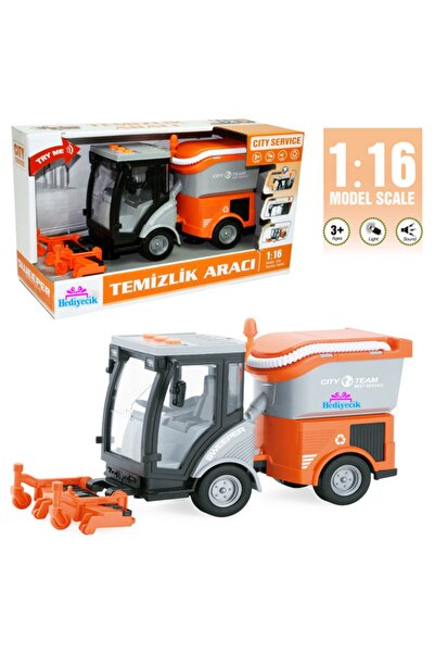 hediyecik Oyuncak 1:16 Sesli Ve Işıklı Temizlik Aracı