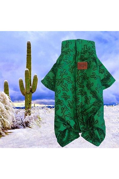 Alphadog Cactus Fleece Medium-Large Breed Dog Raincoat Jumpsuit