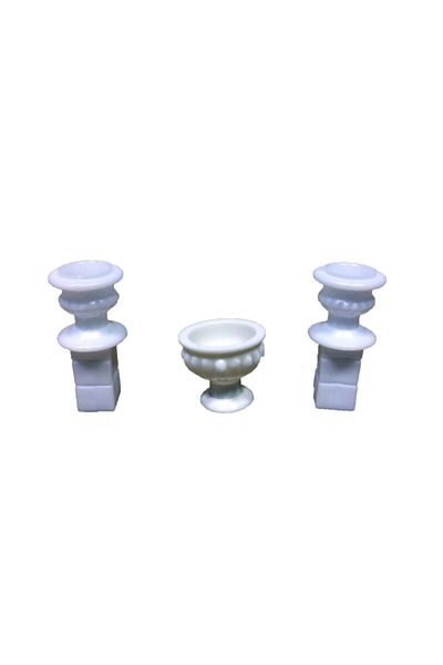 Vox Art 3-Piece Model Base Flower Pot Height 3 Cm (vx-07)
