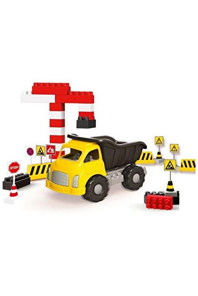 DOLU OYUNCAK 6045 Jumbo Kamyon Trafik Seti Ve Bloklar 40