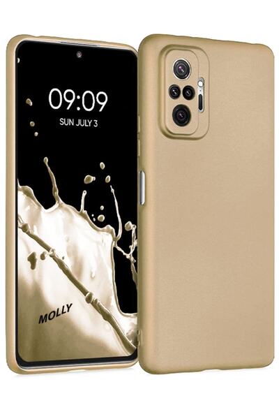 Molly Xiaomi Redmi Note 10 Pro Uyumlu Gold Guardian Silikon Kılıf
