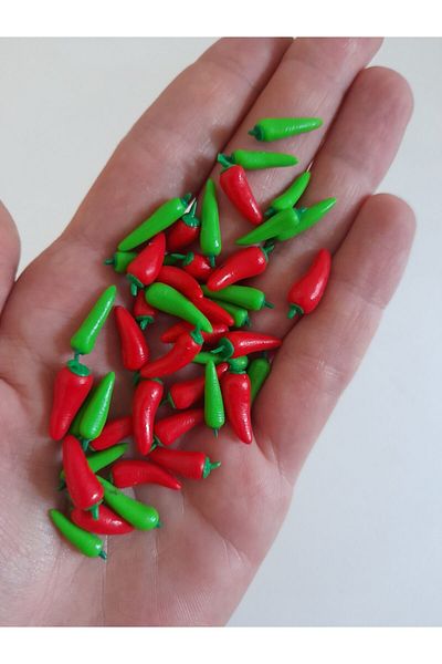 SYLVANIAN FAMILIES Handmade Fimo Miniature Pepper 2 Pieces