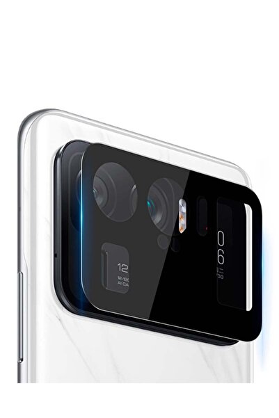 NANOSPACE Xiaomi Mi 11 Ultra Siyah Filmli Kamera Lens Koruyucu Cam
