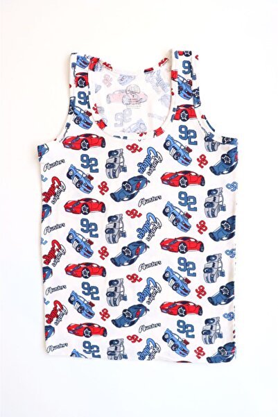 GÜMÜŞ Atlet pentru copii alb-collage