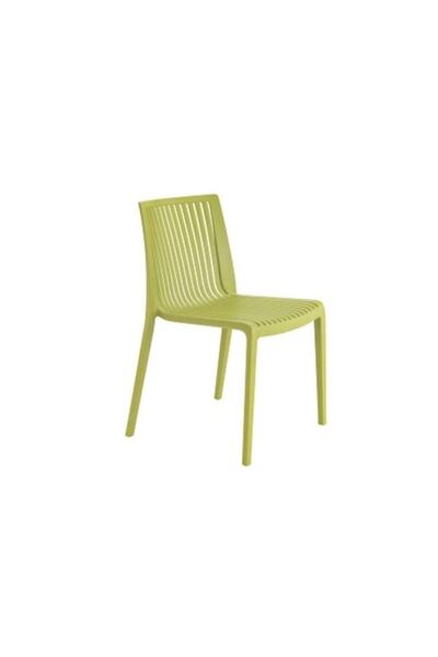 Papatya Cool Plastik Sandalye Yeşil - Bahçe Balkon Mutfak Sandalyesi