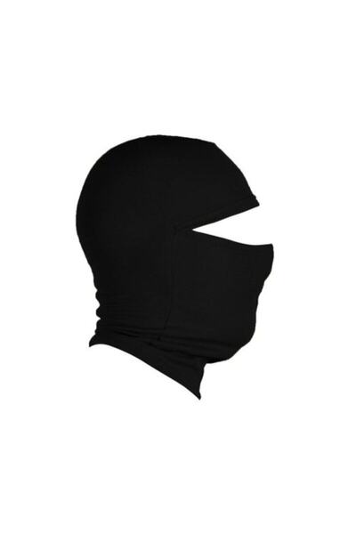 Silyon Askeri Giyim Kar Maskesi Siyah Günlük Kullanıma Uygun Termal