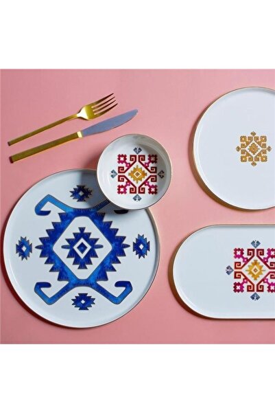 Porland 21 cm Arabesque Flat Plate - 18Cp21 Model D1