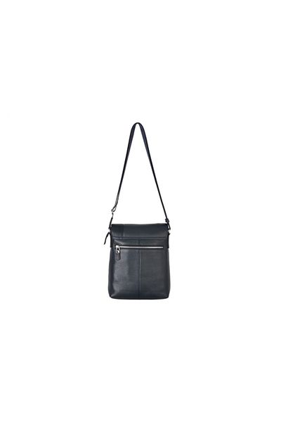 Eminsa Genuine Leather Navy Blue Men's Shoulder Bag