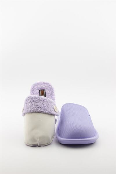 Akınal Bella Papuci de pluș pentru femei Akınalbella - cu interior detașabil, Z Mm Lıla