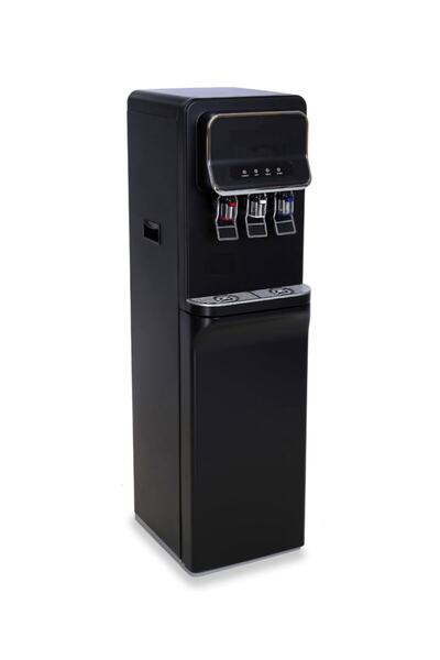 Evora Ev Tipi Sebil 3 Musluklu (SICAK, NORMAL, SOĞUK) Arıtmalı Siyah Su Sebili