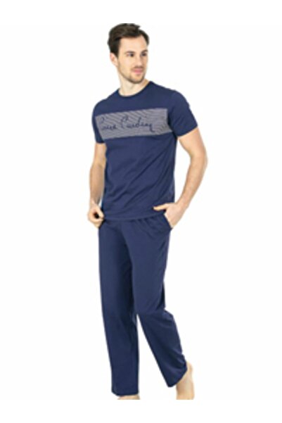 Pierre Cardin Men's Pajama Set 5460 Combed Cotton Claret Red.
