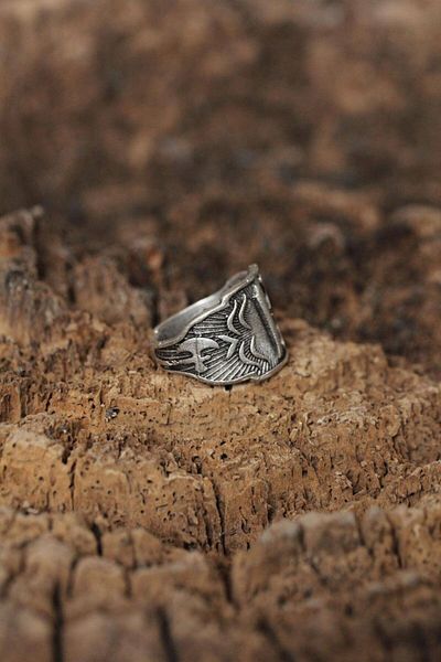 Clariss Adjustable Vav Design Men's Ring