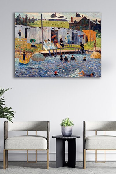 Blok Design Kanvas Tablo Resim Ünlü Ressamlar Serisi Yağlıboya Dekoratif Duva...