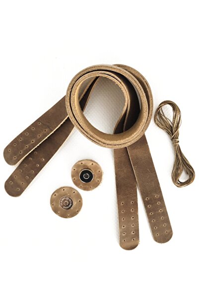 alfa tasarım atölyesi Hakiki Deri Çanta Sapı