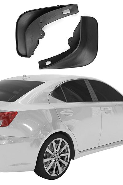 Buffer 2 Pieces Suitable for Front or Rear Easy to Install and Remove Anti-Mud Practical Mud Flaps 32 X19 Cm