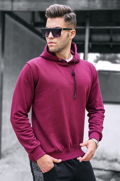Madmext Sweatshirt - Bordeaux - Regular Fit
