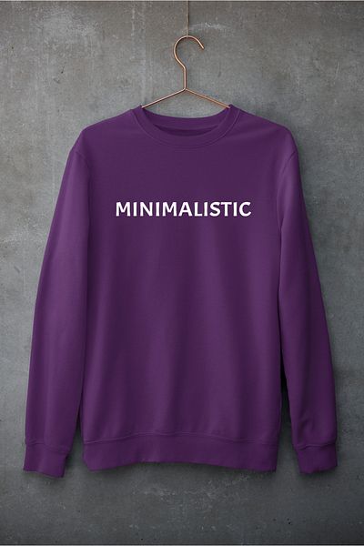 Raf Coll Μωβ φούτερ Unisex με ψηφιακή στάμπα με λαιμόκοψη