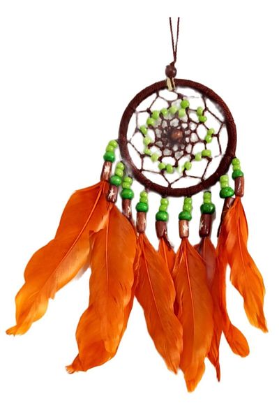 Mixperi Brick Color Bird Feather Dream Catcher Car Ornament