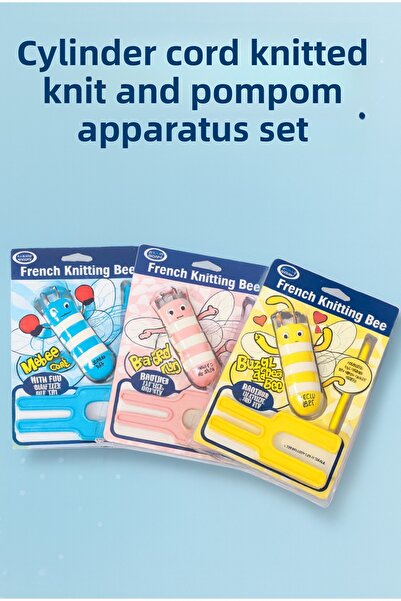 BALIM ÖRGÜ EVİ حياكة الحبل الأسطواني، جهاز المخرز والبوم بوم مجموعة من 3