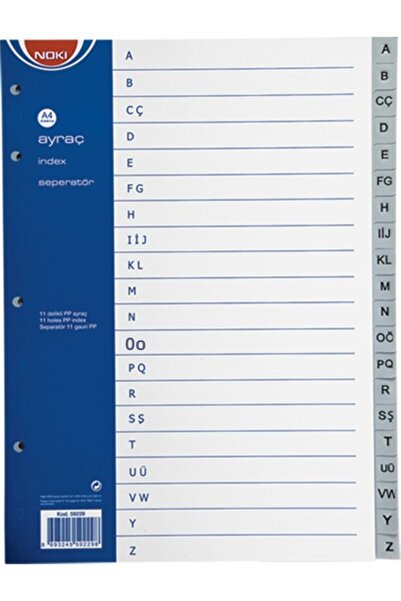 Noki Lettered A4 Pp Separator between A-Z