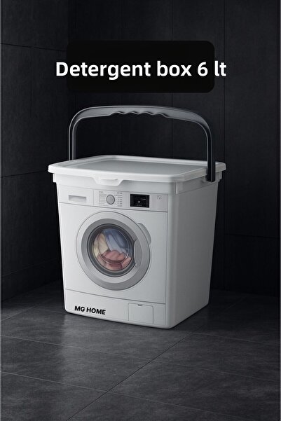 MG HOME Detergent Box 6 Liter Bathroom Organization Laundry Box Storage Box Powder Detergent