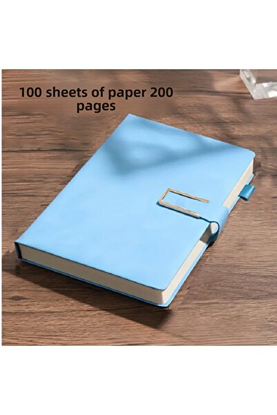 MAVIGOK دفتر ملاحظات مقاس A5 - غلاف جلدي باللون الأحمر مع إغلاق مغناطيسي، وصف...