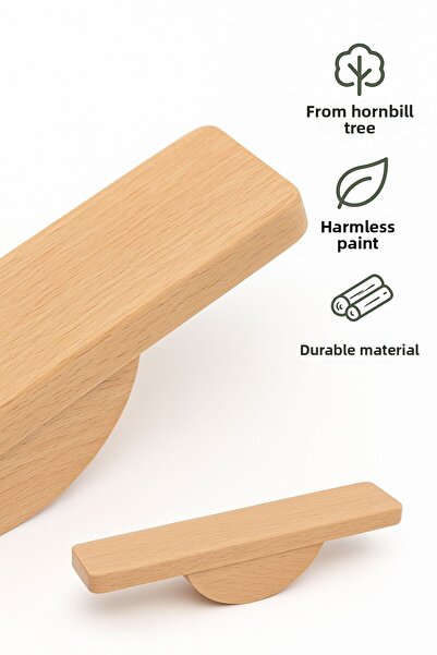 TOYFEST Wooden Balance Tower – Educational Motor Skill and Coordination Game with Colored Cylinders