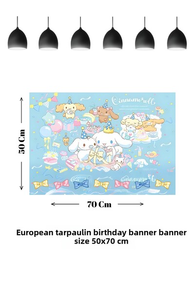 HAPPYLOOPPARTY Banner aniversar tematic Cinnamoroll Cinnamon