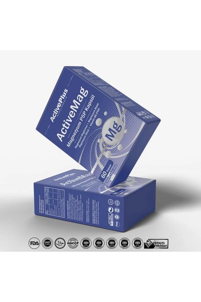 activeplus أكتيف ماج مغنيزيوم P5P 60 كبسولة