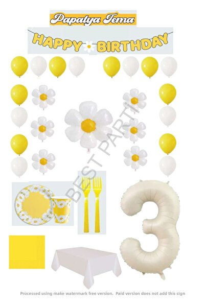 BEST PARTİ DOĞUM GÜNÜ PARTİ SÜSLERİ أفضل مجموعة لحفلات أعياد الميلاد بعمر 3 س...