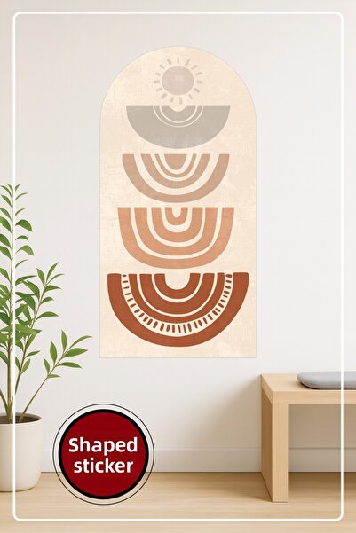 KOSS Dijital Μοτίβα σε σχήμα οβάλ σε μποέμικο στυλ Μίνιμαλ χρώματα Διακοσμητι...