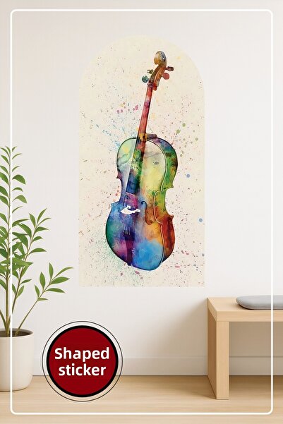 KOSS Dijital Autocolant decorativ de perete în formă ovală, cu model de chita...