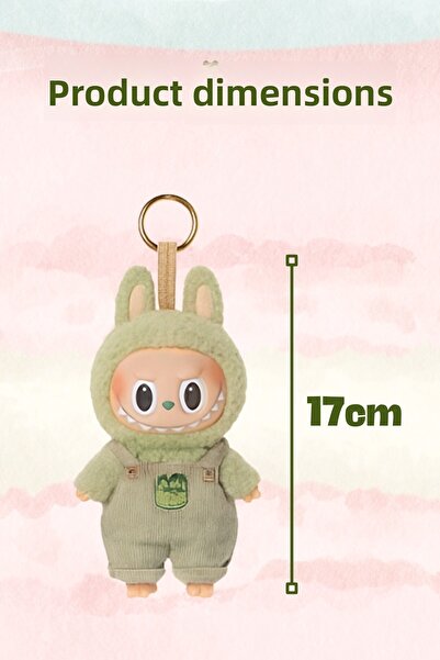 Nandy Home Exciting Macaroon Series Labubu with Clothes, Plush Figure Labubu