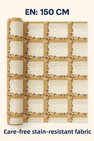 MEKİK MANİFATURA Masa Covering Raşel Fabric Without Worry (for 1 Meter)